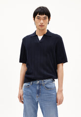 AARVEN STRICKPOLOSHIRT | night sky