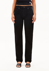 AAVELINE MID WAIST STRAIGHT JEANS | bondone