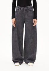 AALTHEA MID WAIST BARREL JEANS | corno