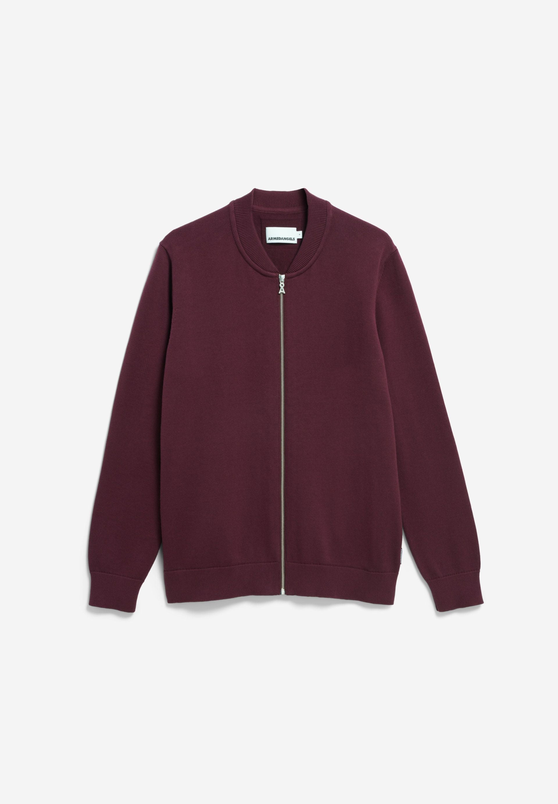 AGAAMON STRICKJACKE | dark cranberry