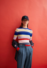ALAANIA COLLEGE STRIPE | dynamo blue-red alert