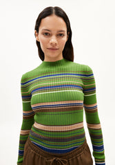 ALAANIA NEW STRIPES | ivy green-cinnamon dust