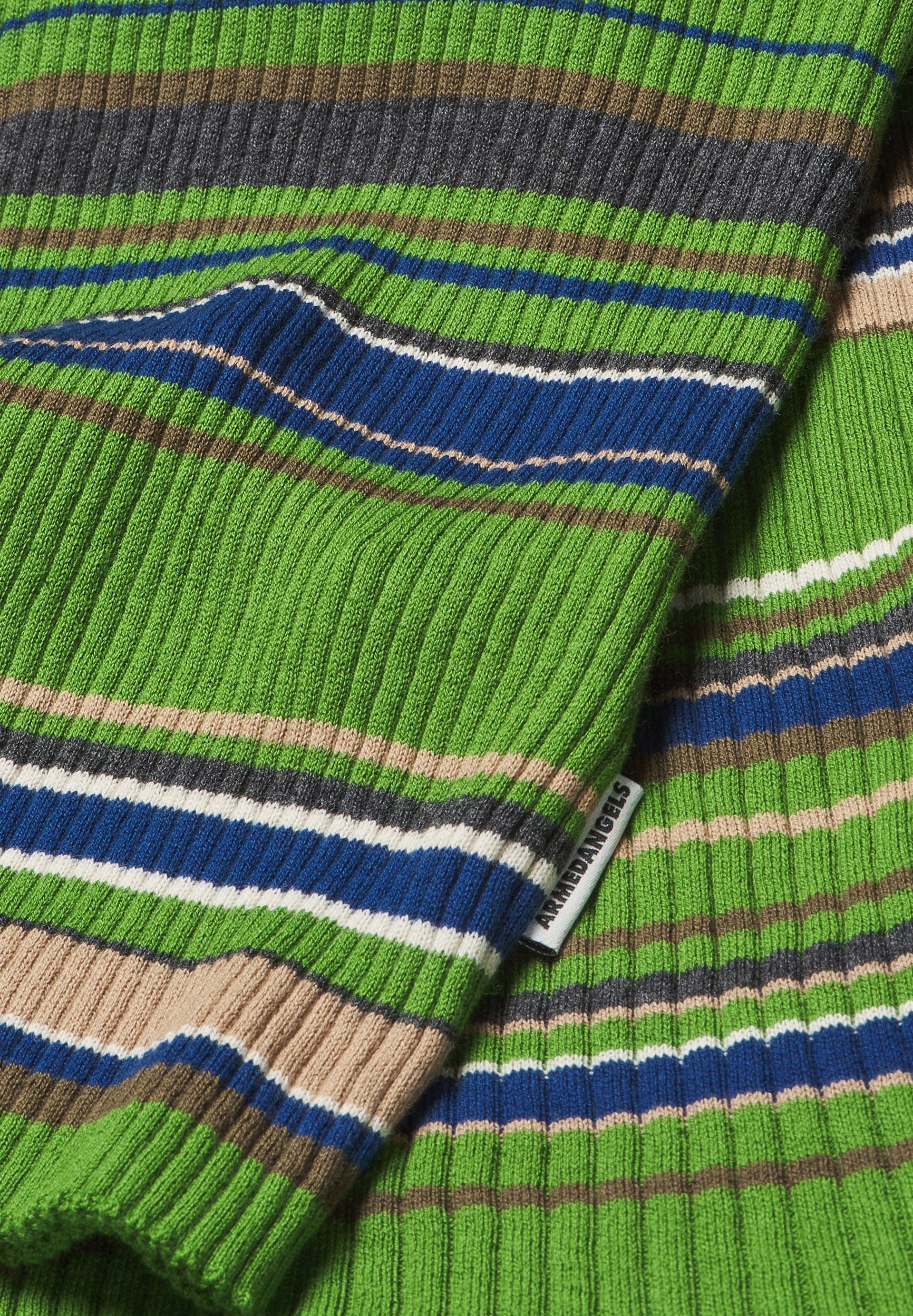 ALAANIA NEW STRIPES | ivy green-cinnamon dust