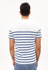 AADROS STRIPES | white-faded indigo