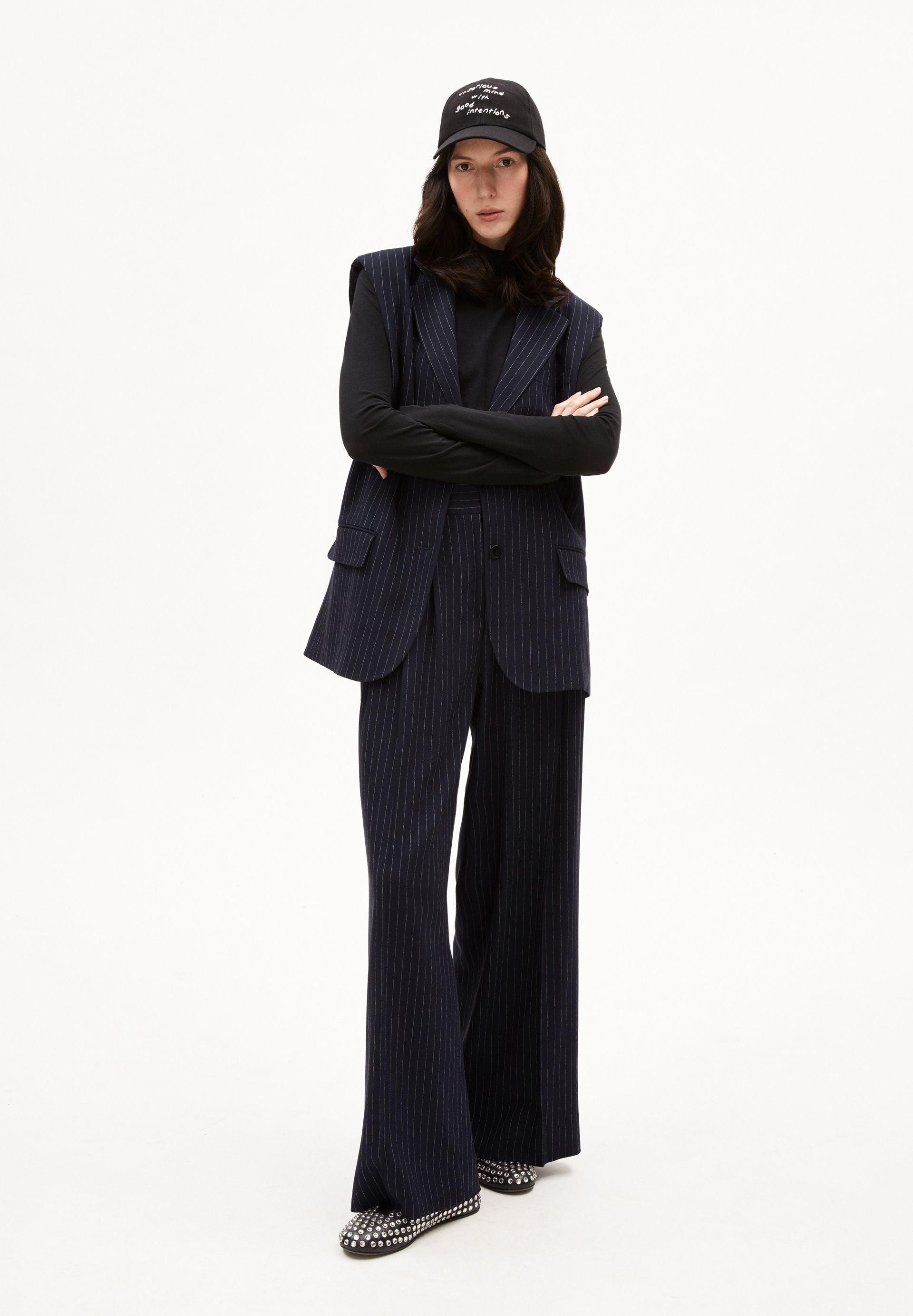 AAVEST PINSTRIPE | night sky-white