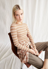 ALAANIA CHIFFRON STR | beige blond-light oatmilk