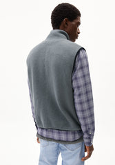 AABLEO FLEECE VEST | space steel