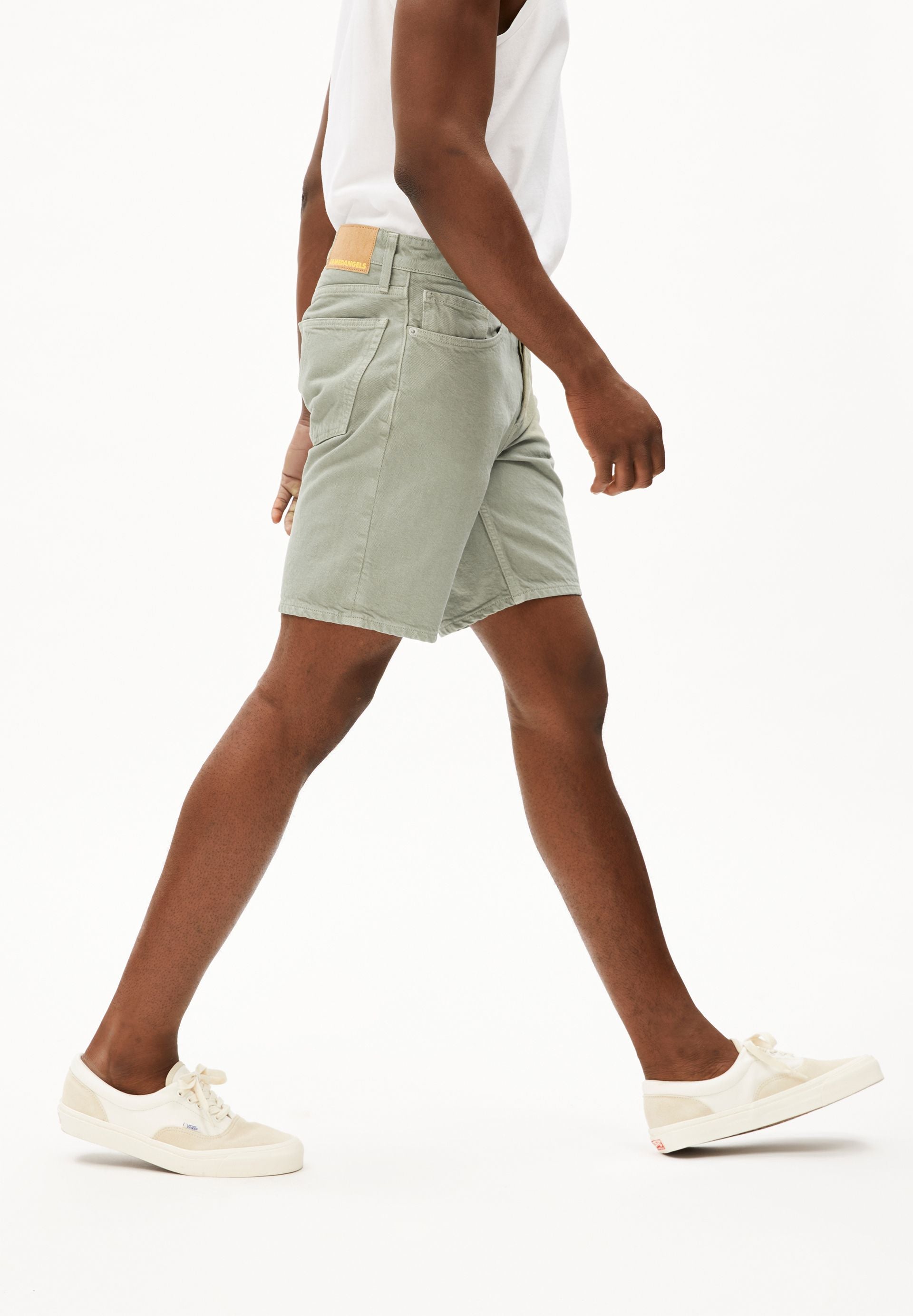 AARVO JEANS-SHORTS | seagreen