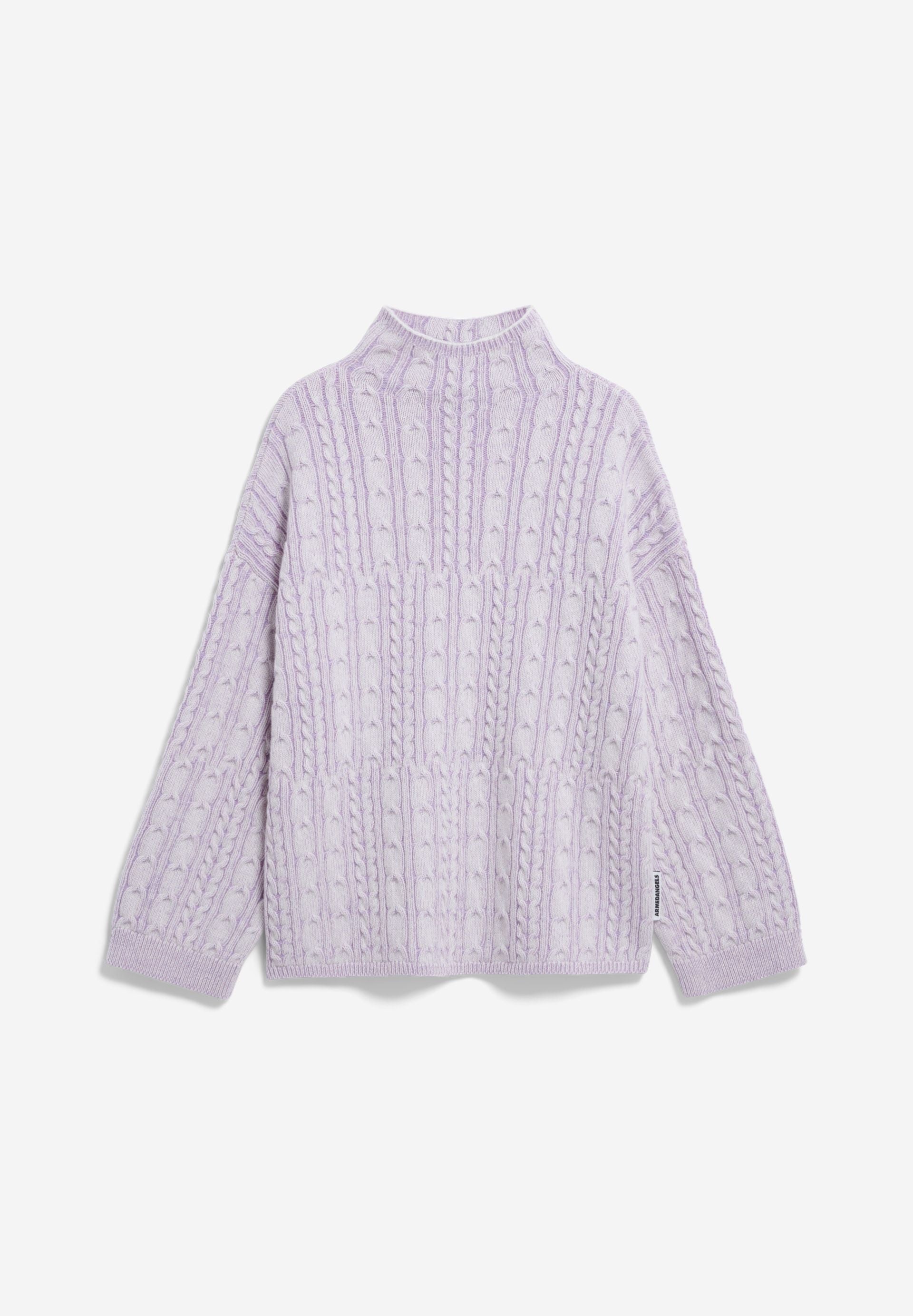 AAORI VANISE STRICKPULLOVER | oatmilk-frozen lavender