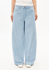 AALTHEA MID WAIST BARREL JEANS | barrea