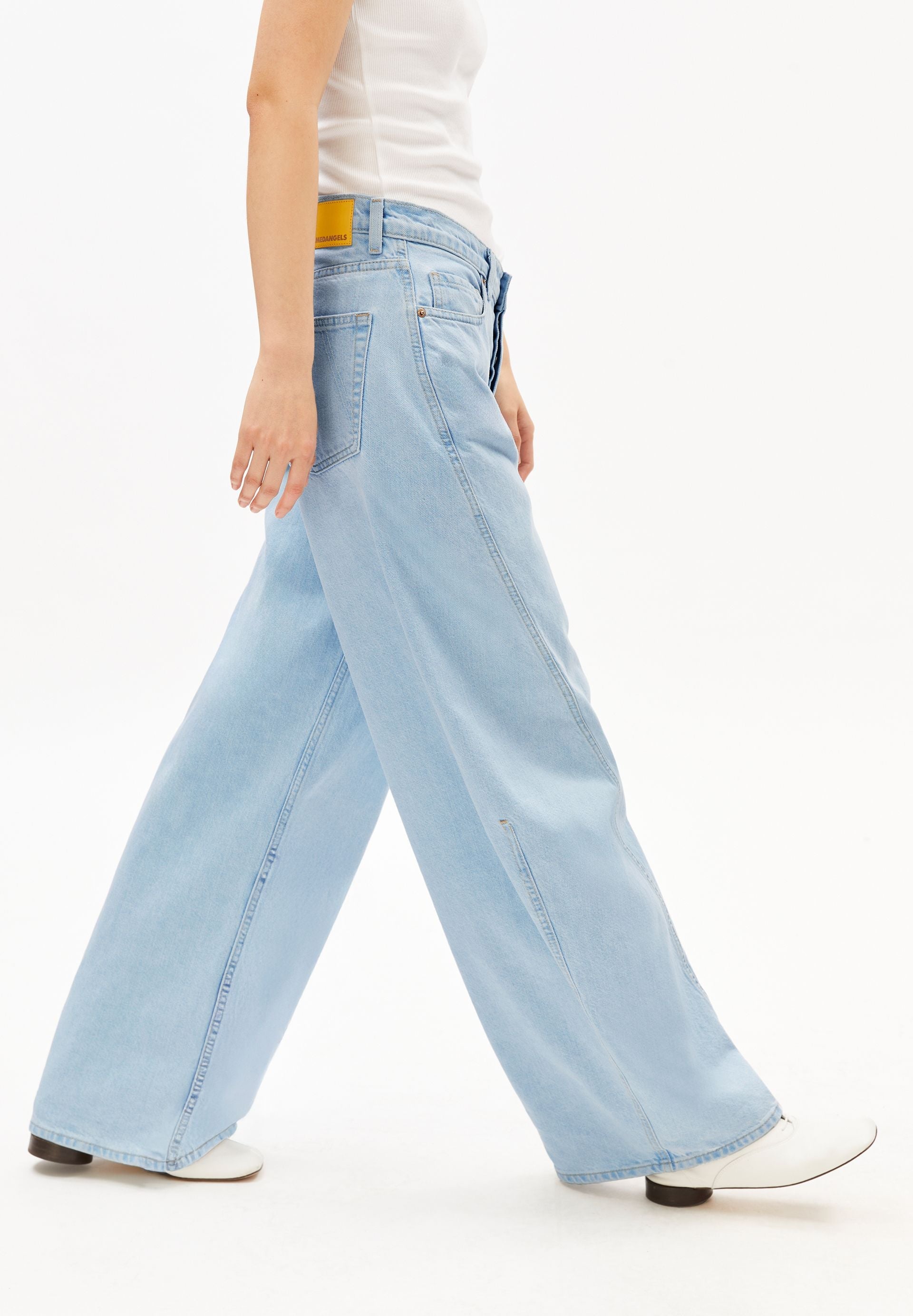 AALTHEA MID WAIST BARREL JEANS | barrea