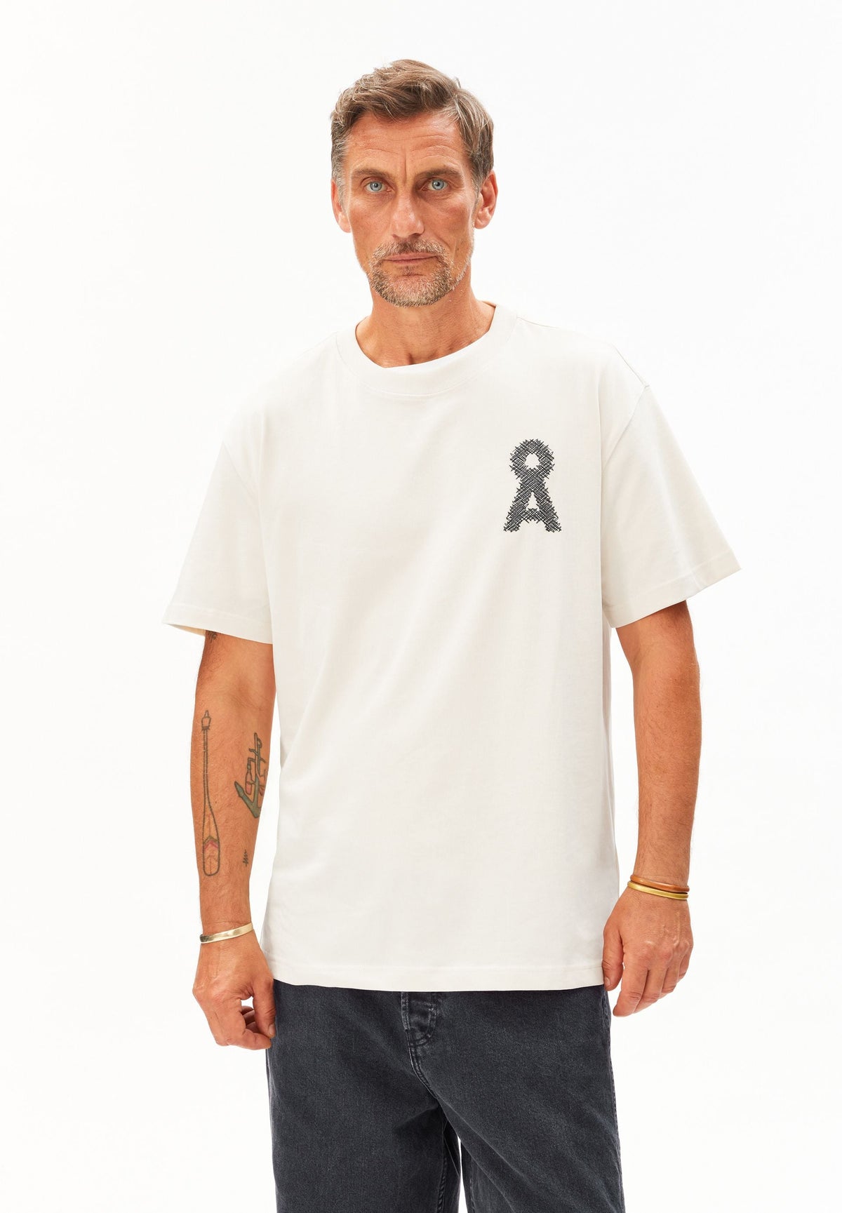 AADRU Å ZICK ZACK T-SHIRT | pure
