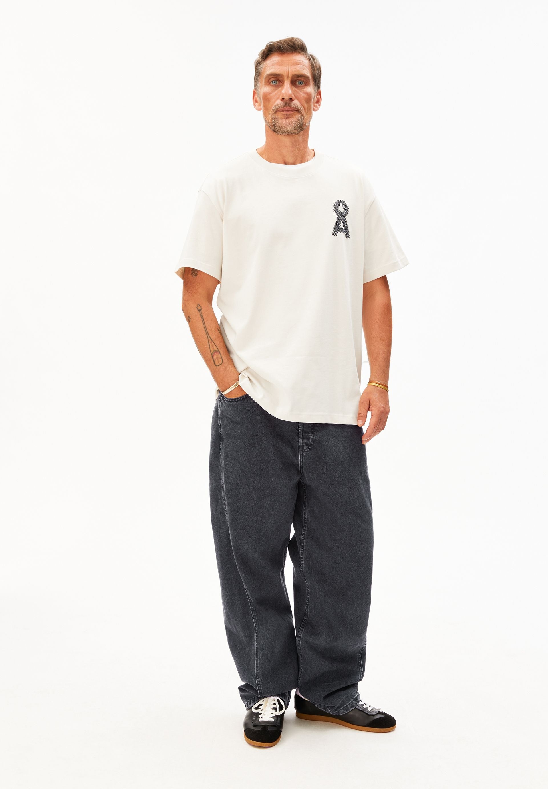 AADRU Å ZICK ZACK T-SHIRT | pure