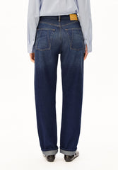 AAIKALA HIGH WAIST SELVEDGE JEANS | midnight air
